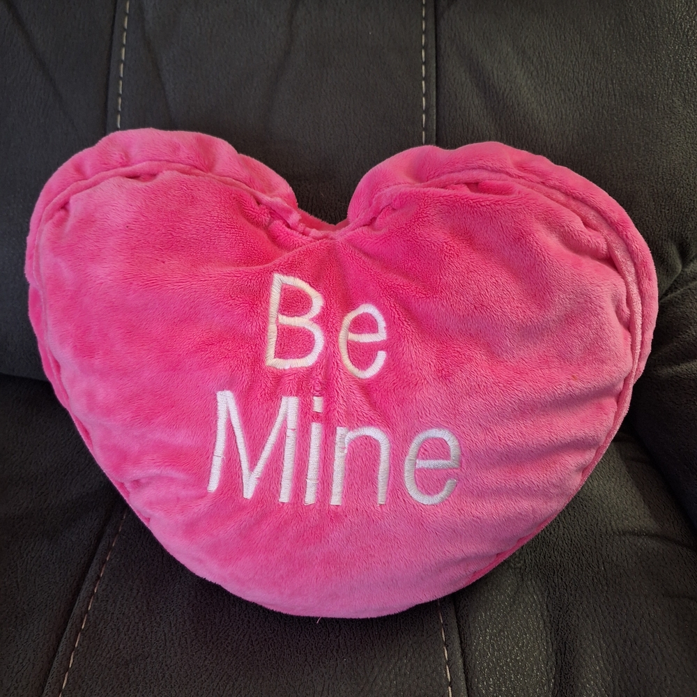 Pink Heart-Shaped Pillow